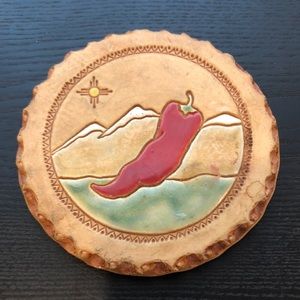 Southwestern Stone Chili Pepper Coaster